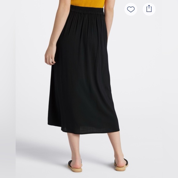 Market & Spruce Marla Button Front Skirt - Med - Picture 3 of 5